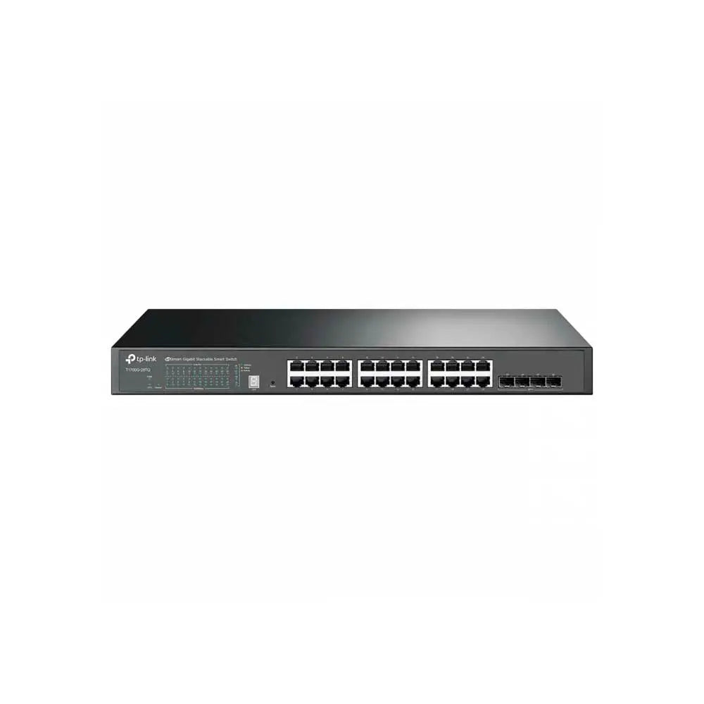 Switch 24 Portas Gigabit 10/100/1000 + 4 Portas SFP+ 10GE JetStream Tp-Link Gerenciavel - TL-SG3428X Truedata