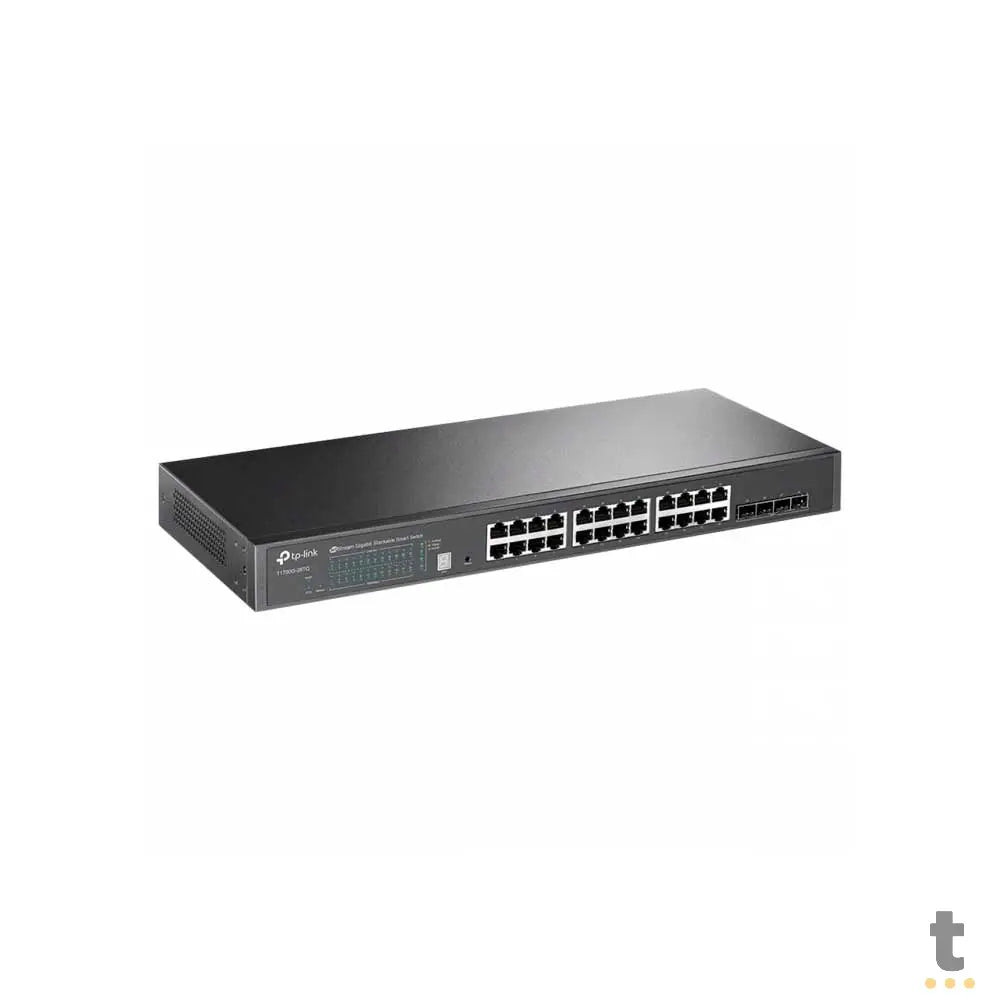 Switch 24 Portas Gigabit 10/100/1000 + 4 Portas SFP+ 10GE JetStream Tp-Link Gerenciavel - TL-SG3428X Truedata