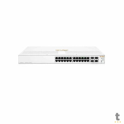 Switch 24 Portas HPE Aruba 1930 Gigabit 10/100/1000 + 4 Portas SFP Gerenciavel Instant On - JL682A