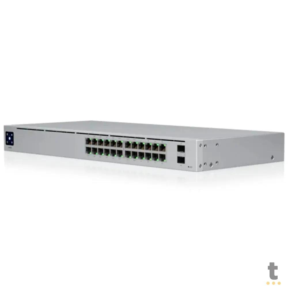 Switch 24 Portas (16 PoE+) Gigabit 10/100/1000 + 02 Sfp Ubiquiti Unifi Gerenciavel - USW-24-POE Truedata