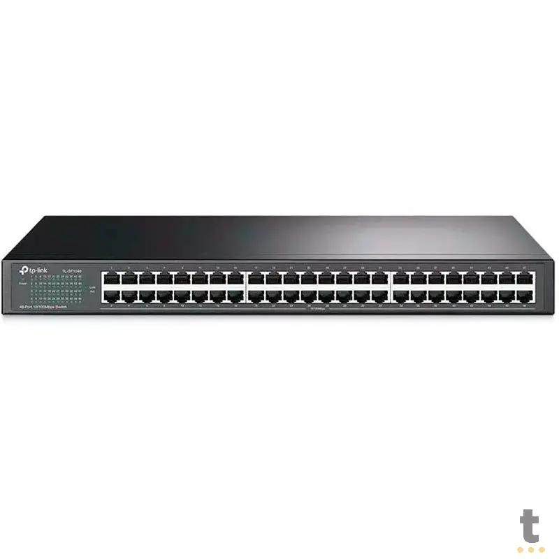 Switch 48 Portas Fast Ethernet 10/100 Mbps Tp-Link Tl-Sf1048 - Montavel Em Rack Truedata