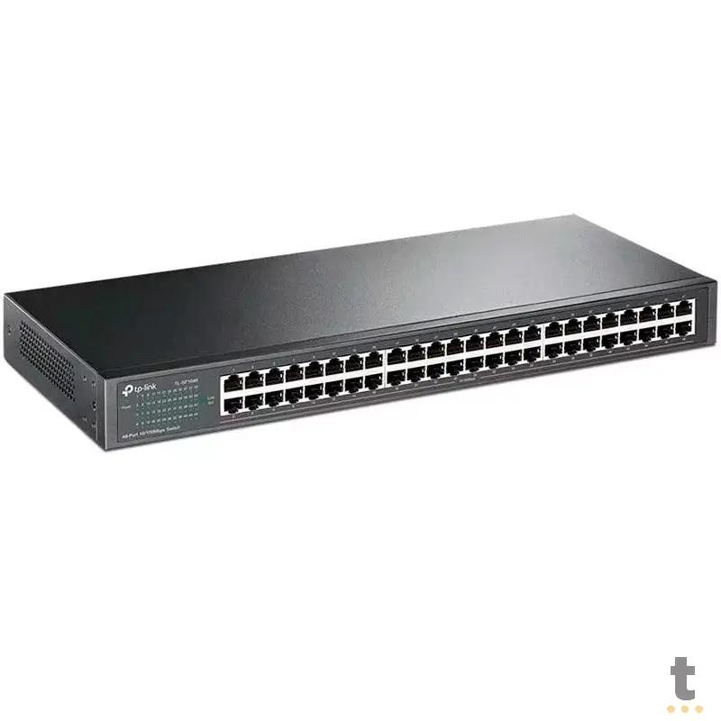Switch 48 Portas Fast Ethernet 10/100 Mbps Tp-Link Tl-Sf1048 - Montavel Em Rack Truedata