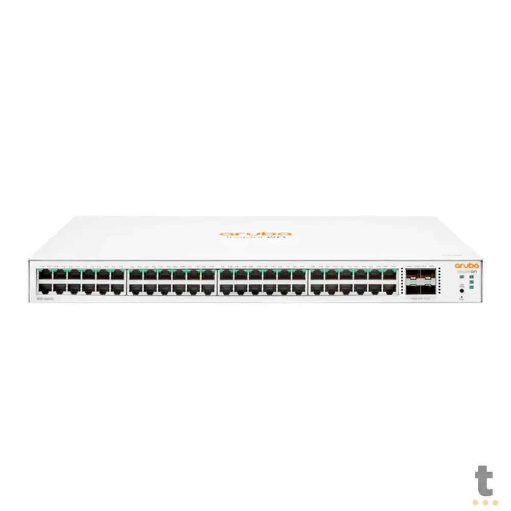Switch 48 Portas HPE Aruba 1830 Gigabit 10/100/1000 + 4 Portas SFP Instant Gerenciavel - JL814A Truedata