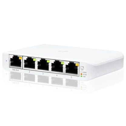 Switch Gigabit Poe 5 Portas 10/100/1000 Mbps Ubiquiti Unifi - USW-FLEX-MINI Truedata