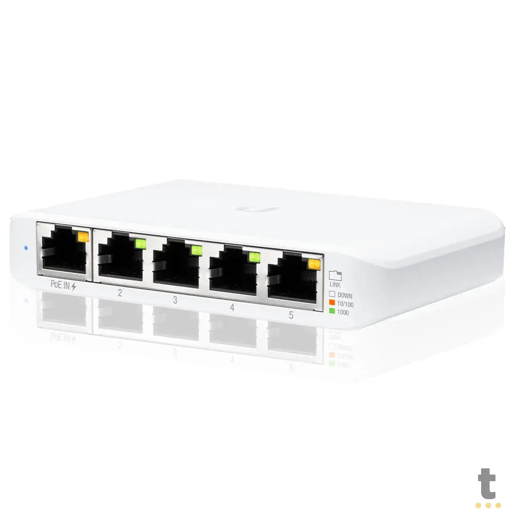 Switch Gigabit Poe 5 Portas 10/100/1000 Mbps Ubiquiti Unifi - USW-FLEX-MINI Truedata