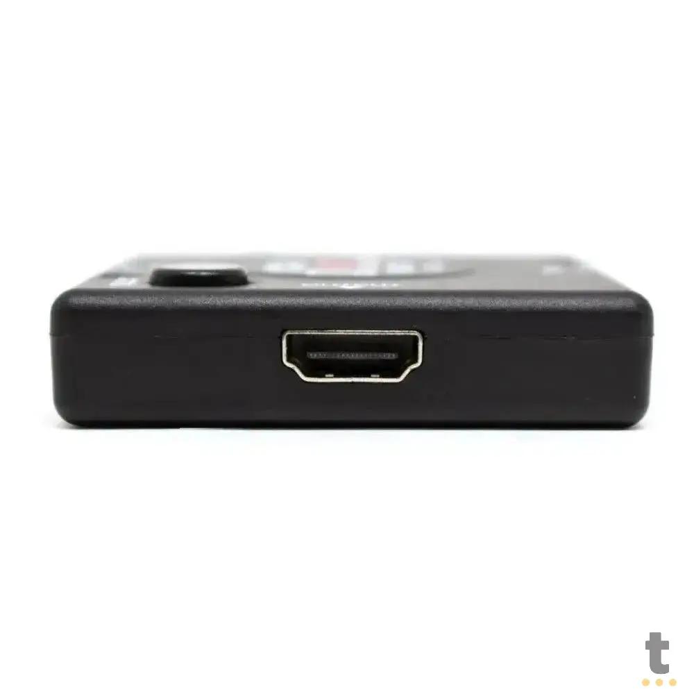 Switch Hdmi 3 Portas Knup 1080p - KP-3456 - Conecta Até 3 Aparelhos Em 1 Monitor Truedata