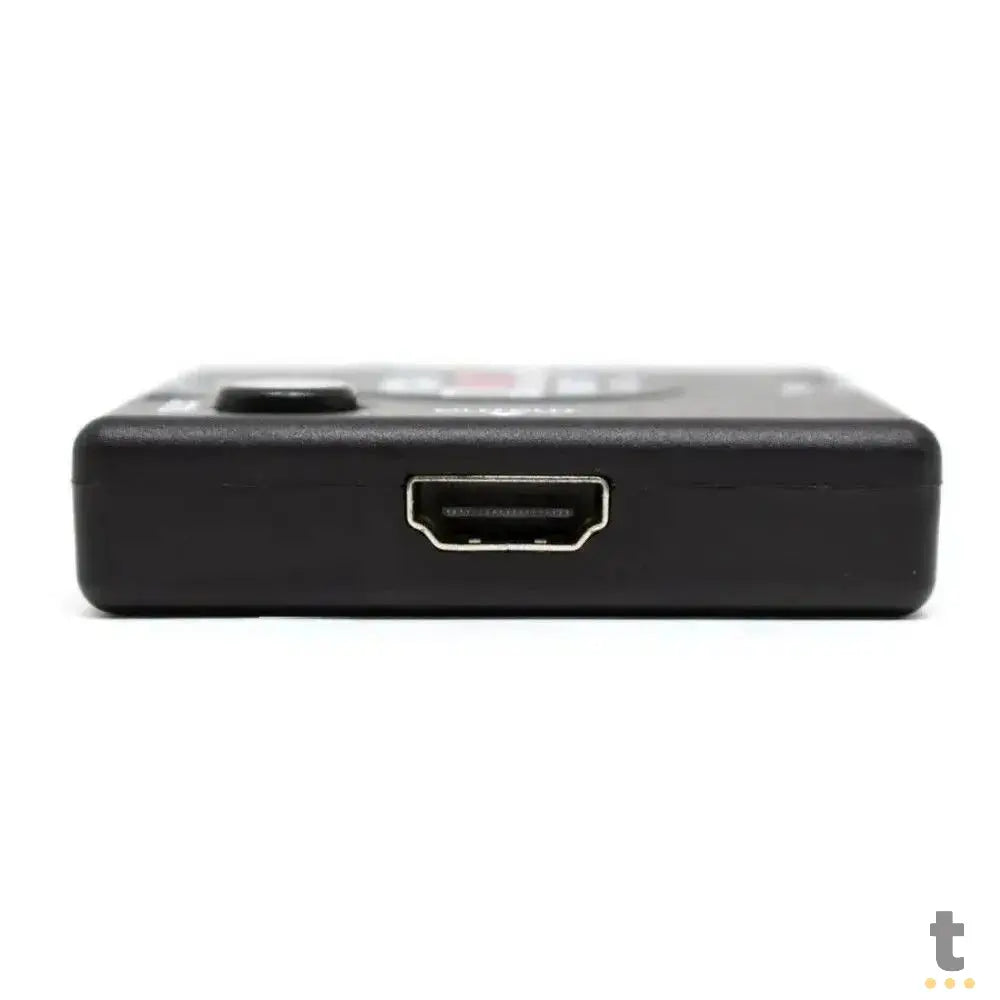 Switch Hdmi 3 Portas Knup 1080p - KP-3456 - Conecta Até 3 Aparelhos Em 1 Monitor Truedata