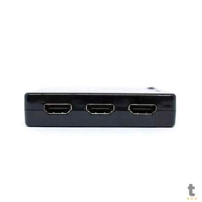 Switch Hdmi 3 Portas Knup 1080p - KP-3464 - Conecta Até 3 Aparelhos Em 1 Monitor Truedata