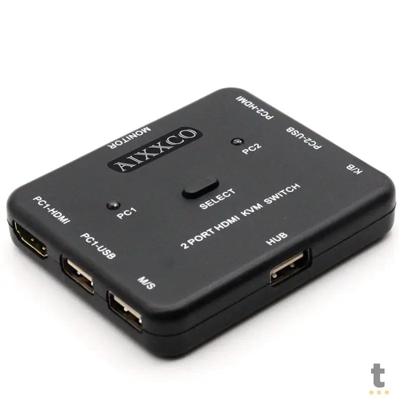 Switch Kvm Hdmi 2 Portas Aixxco El-21ha Truedata