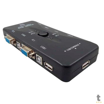 Switch Kvm Vga 4 Portas Lelong - 2.0 Kvm Switch - LE-5553 Truedata