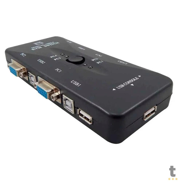 Switch Kvm Vga 4 Portas Lelong - 2.0 Kvm Switch - LE-5553