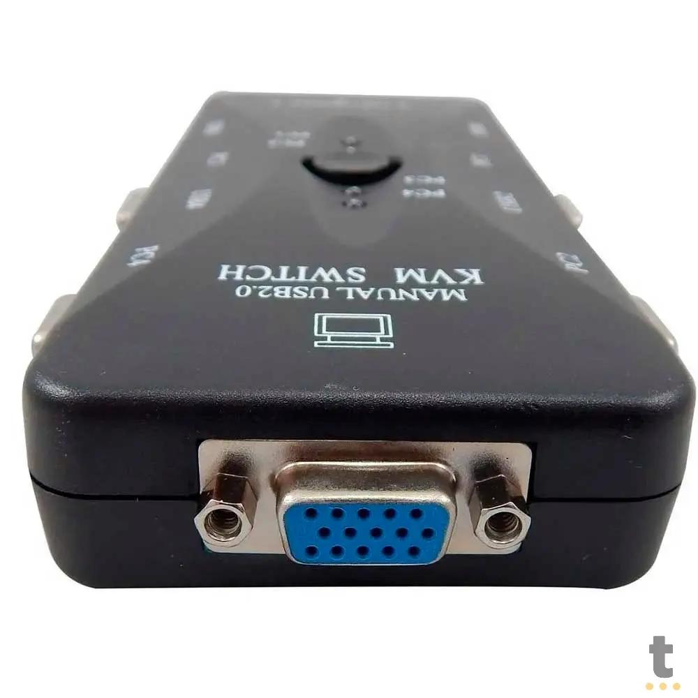 Switch Kvm Vga 4 Portas Lelong - 2.0 Kvm Switch - LE-5553 Truedata