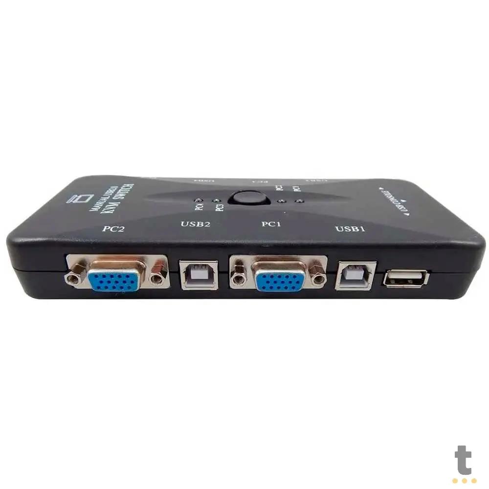 Switch Kvm Vga 4 Portas Lelong - 2.0 Kvm Switch - LE-5553 Truedata