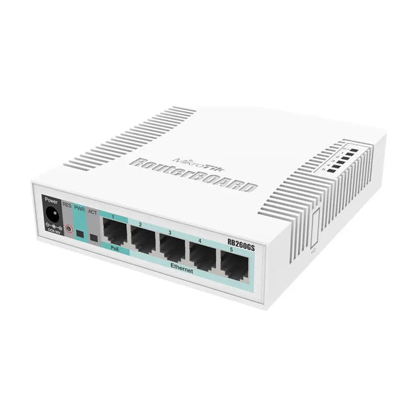 Switch Mikrotik Smart Rb260GS 5 Portas Gerenciável Gigabit Ethernet - RB260GS