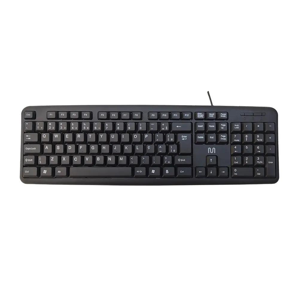 Teclado Com Fio Multilaser Slim Standard Abnt Preto Usb - TC065 Truedata