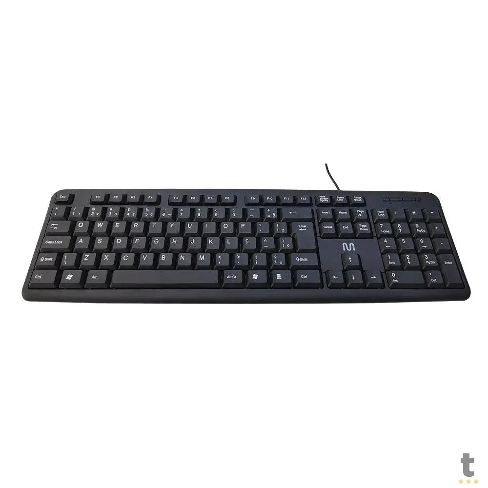 Teclado Com Fio Multilaser Slim Standard Abnt Preto Usb - TC065 Truedata
