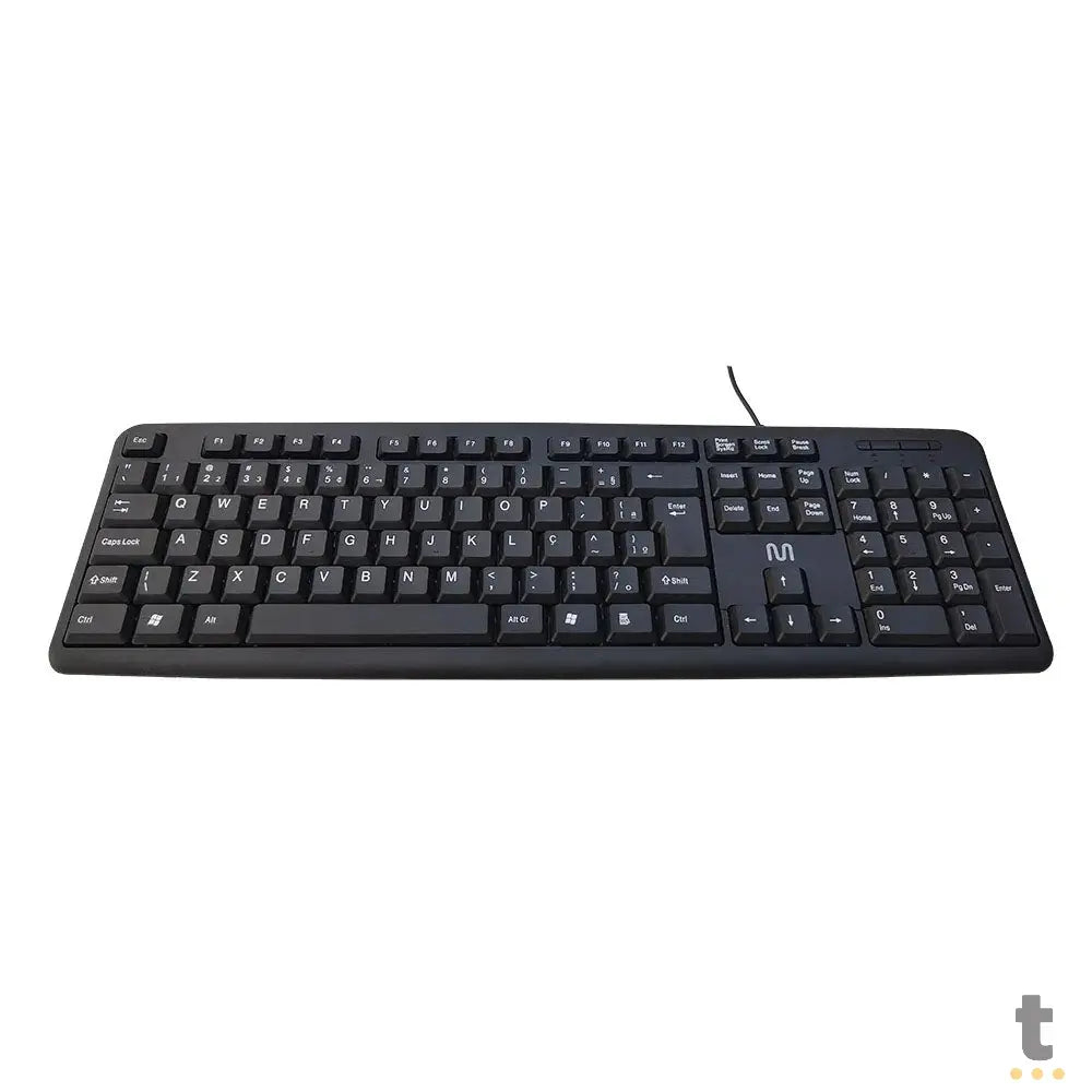 Teclado Com Fio Multilaser Slim Standard Abnt Preto Usb - TC065 Truedata