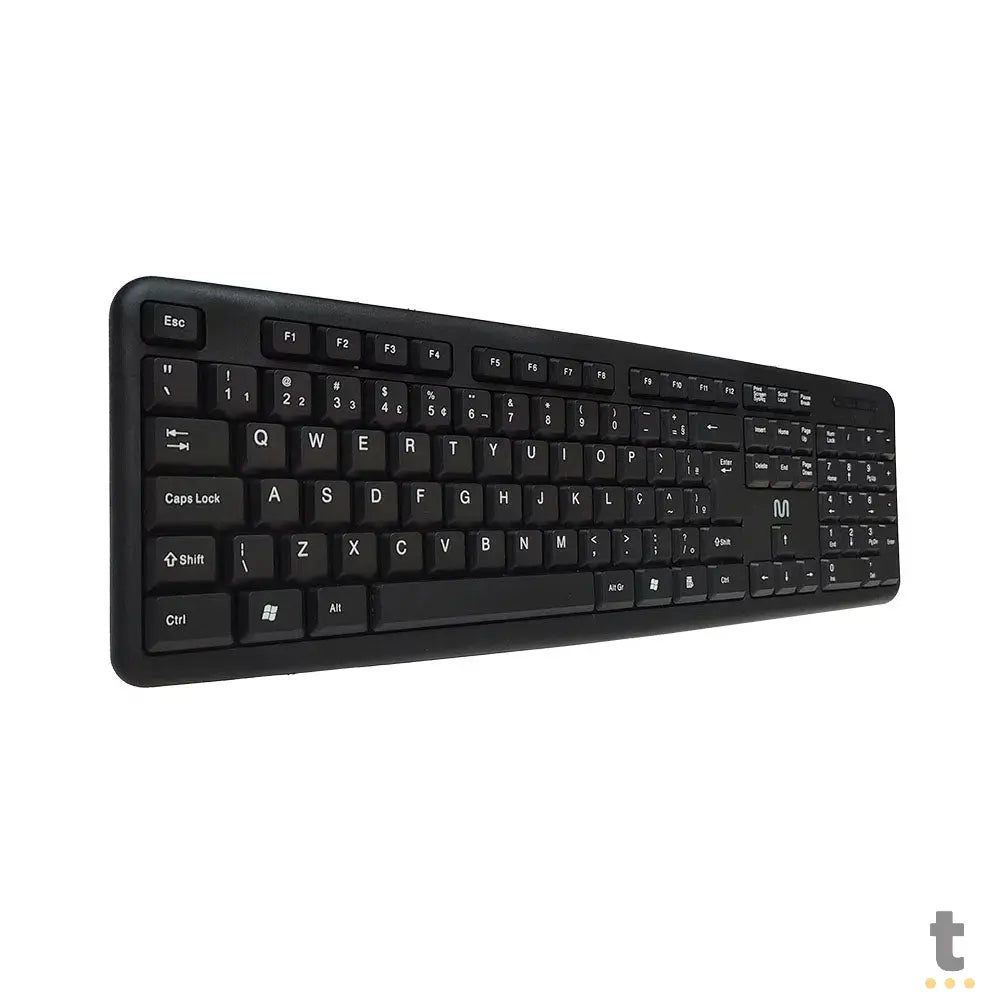 Teclado Com Fio Multilaser Slim Standard Abnt Preto Usb - TC065 Truedata