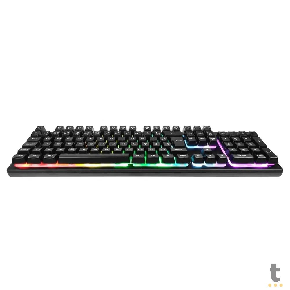Teclado Gamer HP Usb Led Preto C/ RGB - K500F Truedata
