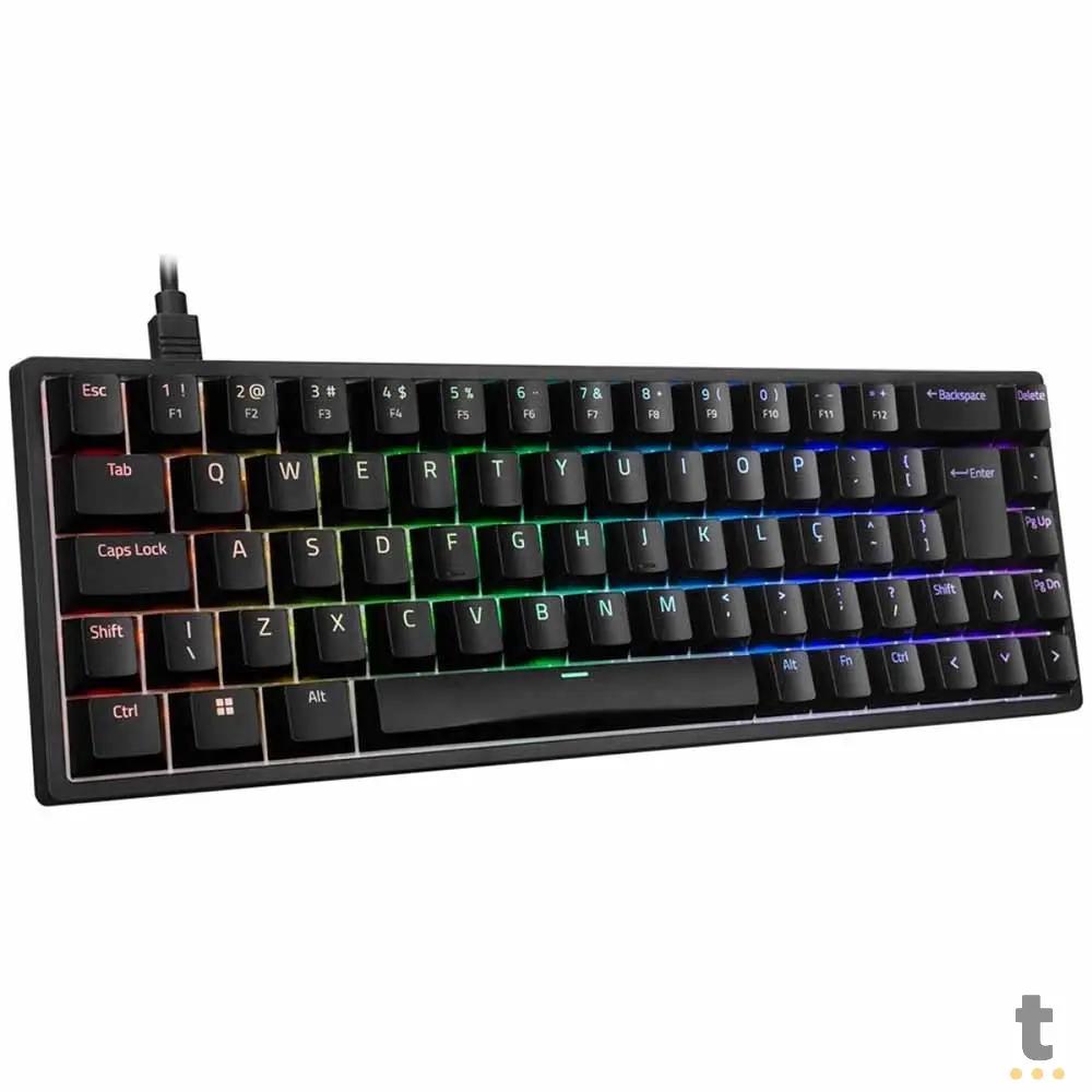 Teclado Gamer Mecanico Akko 3068S Switch Akko Orange RGB Preto Truedata