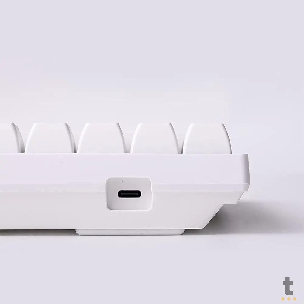 Teclado Gamer Mecanico Akko Asa 3068V2 Switch Jelly Pink RGB Branco Truedata