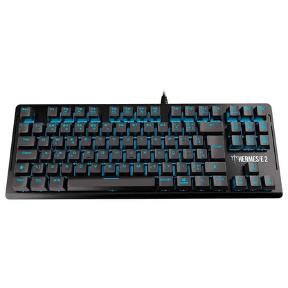 Teclado Gamer Mecanico Gamdias Led Azul Preto - HERMES E2 BLUE (BR/RED) Truedata