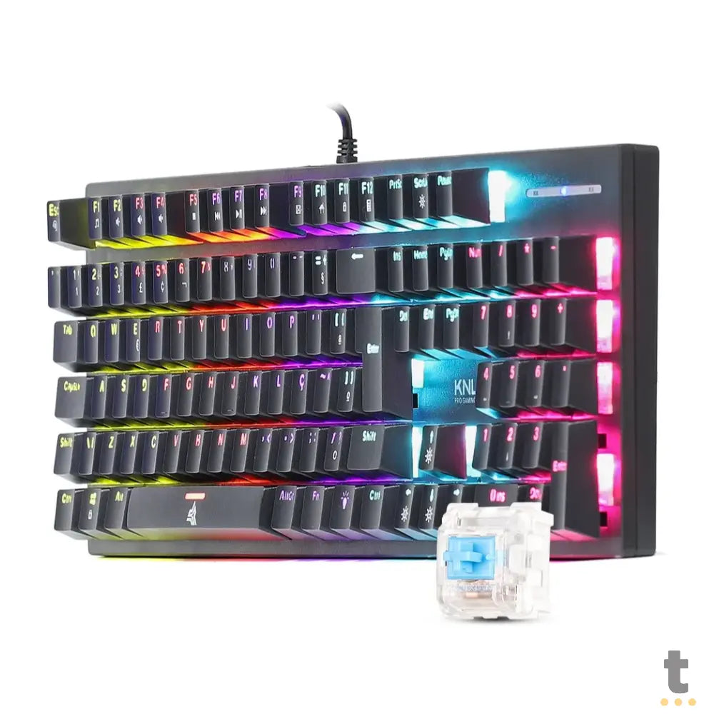 Teclado Gamer Mecanico Knup USB RGB Anti Ghost - KP-TE114 Truedata