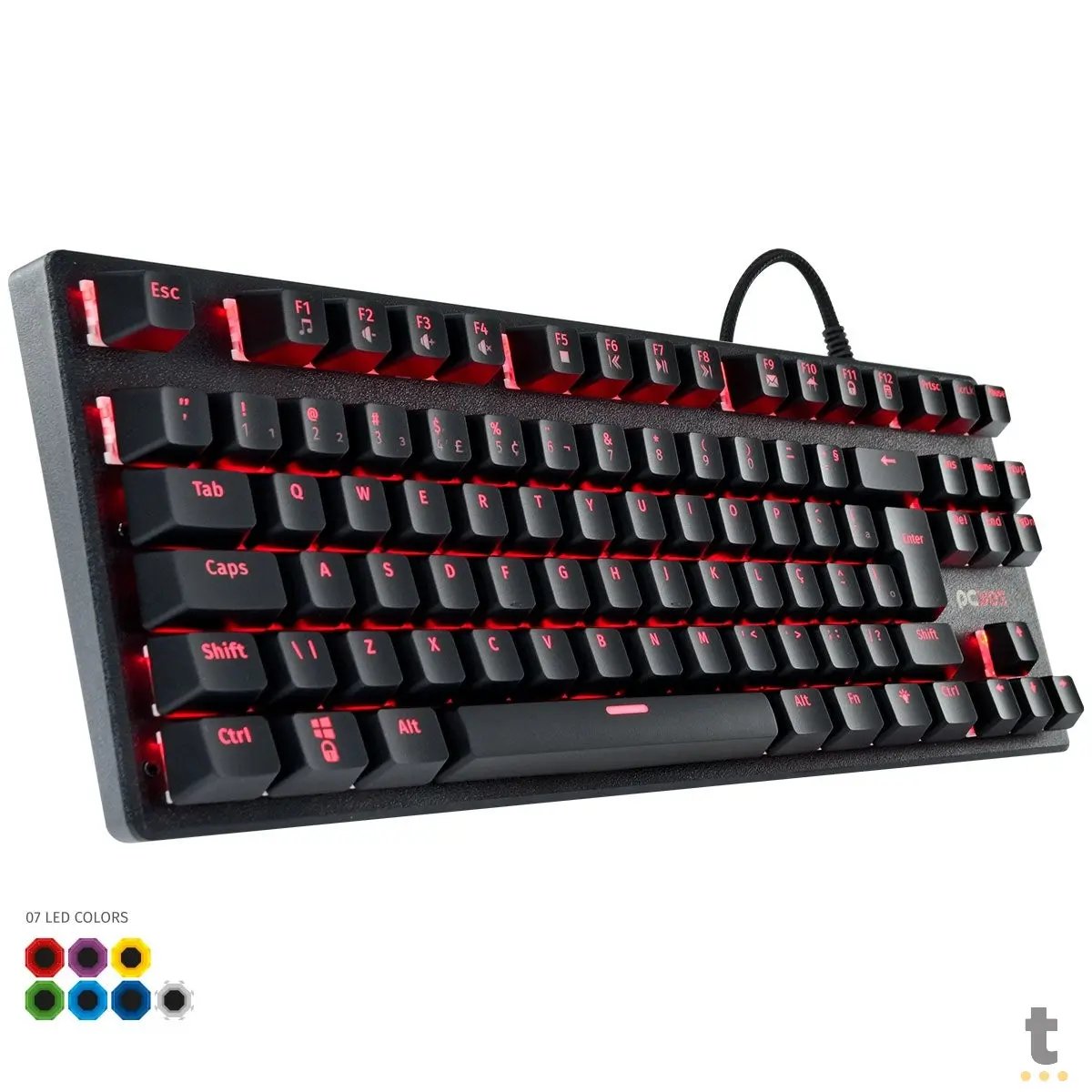 Teclado Gamer Mecanico PCYes KL7 Outemu Blue Abnt2 RGB - 32895 Truedata