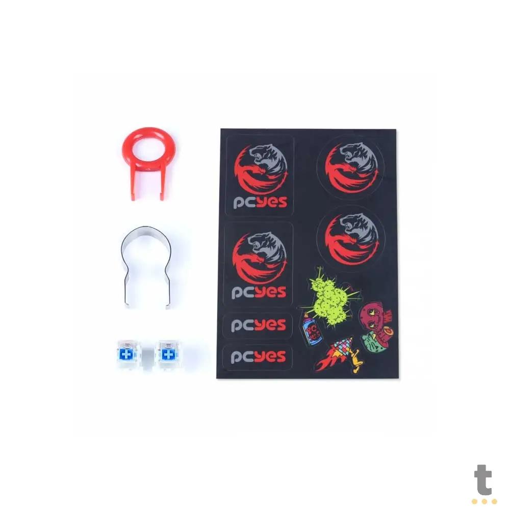 Teclado Gamer Mecanico PCYes Kratz Outemu Blue Hotswap Abnt2 RGB - PKOHBLRGB Truedata