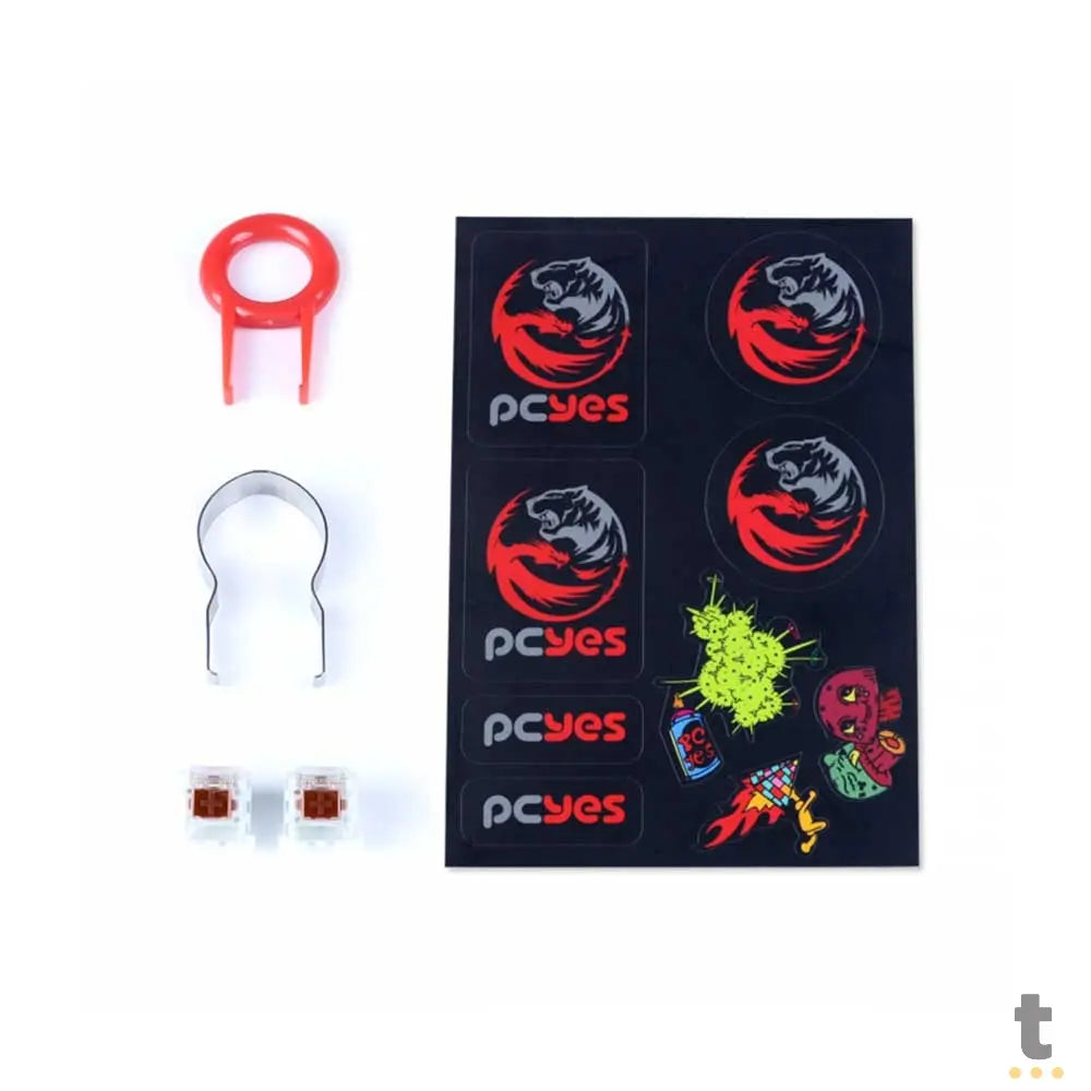 Teclado Gamer Mecanico PCYes Kratz Outemu Brown Hotswap Abnt2 RGB - PKOHBWRGB Truedata