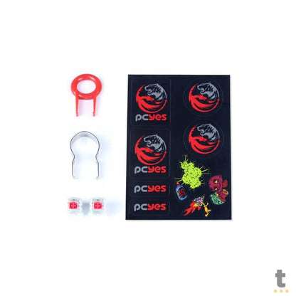 Teclado Gamer Mecanico PCYes Kratz Outemu Red Hotswap Abnt2 RGB Preto - PKOHRDRGB Truedata