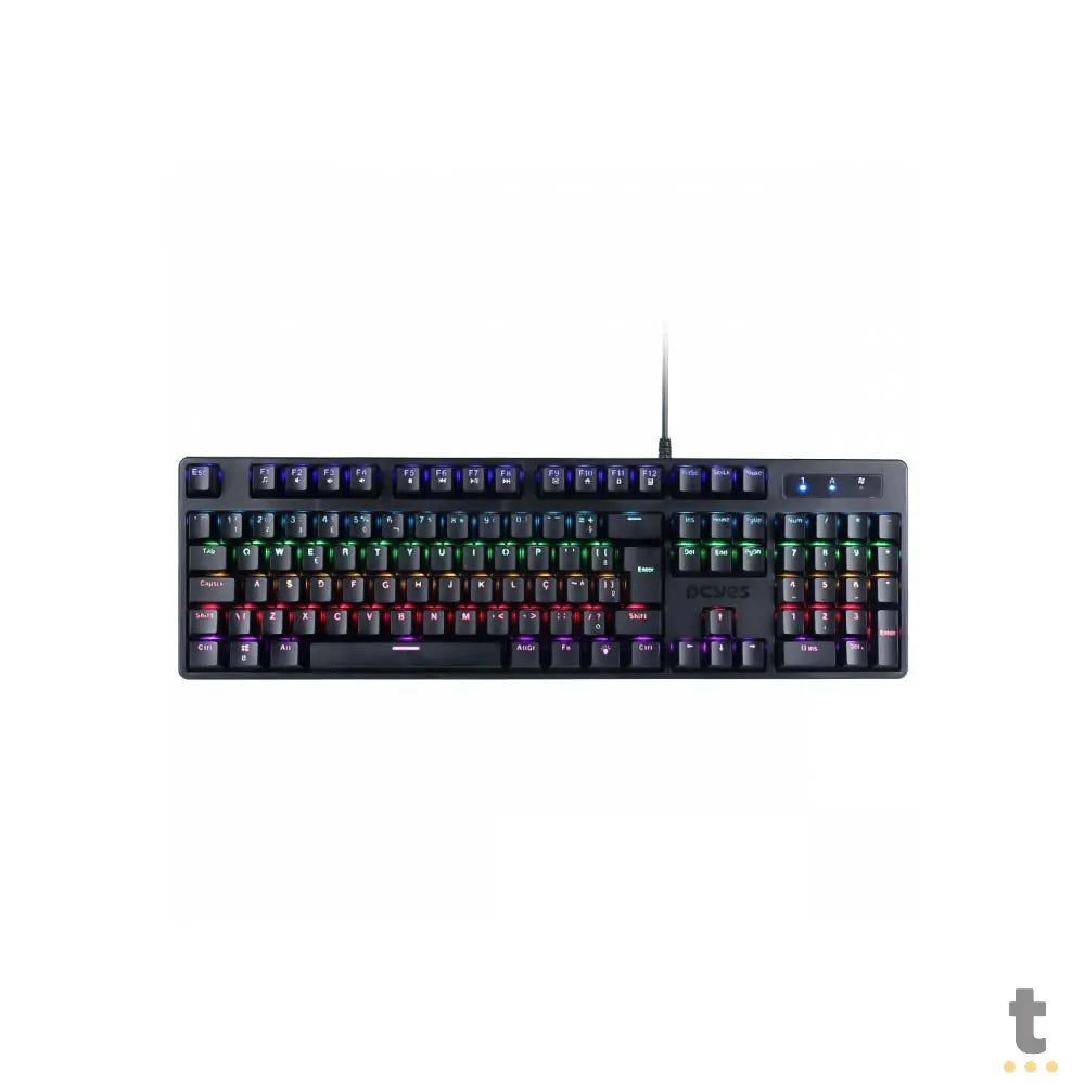 Teclado Gamer Mecanico PCYes Kratz Outemu Red Hotswap Abnt2 RGB Preto - PKOHRDRGB Truedata