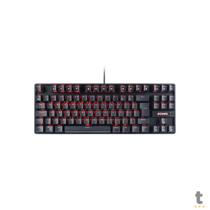 Teclado Gamer Mecanico PCYes TKL Neron Outemu Blue Hotswap Led Vermelho - PNOHBLV Truedata