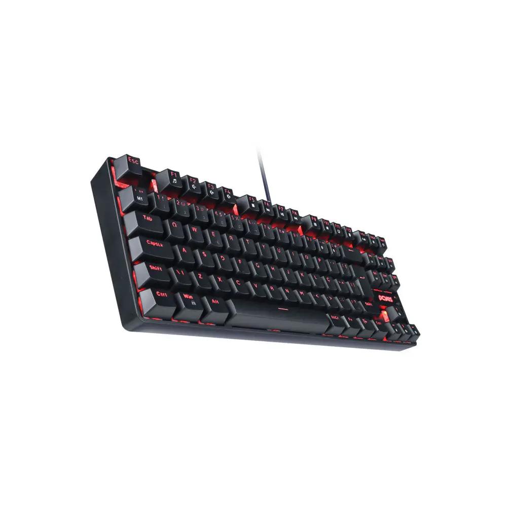 Teclado Gamer Mecanico PCYes TKL Neron Outemu Blue Hotswap Led Vermelho - PNOHBLV Truedata