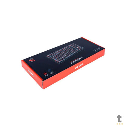 Teclado Gamer Mecanico PCYes TKL Neron Outemu Blue Hotswap Led Vermelho - PNOHBLV Truedata