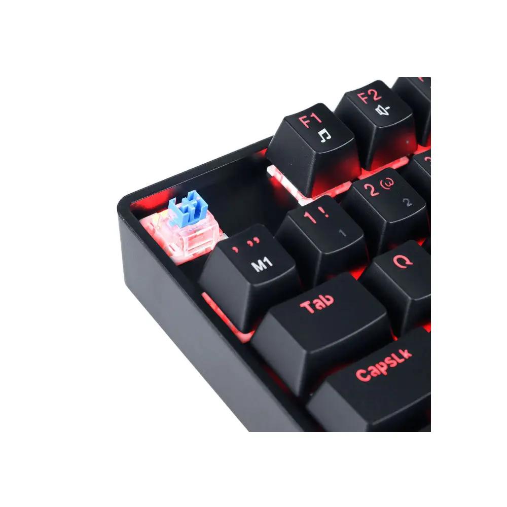 Teclado Gamer Mecanico PCYes TKL Neron Outemu Blue Hotswap Led Vermelho - PNOHBLV Truedata