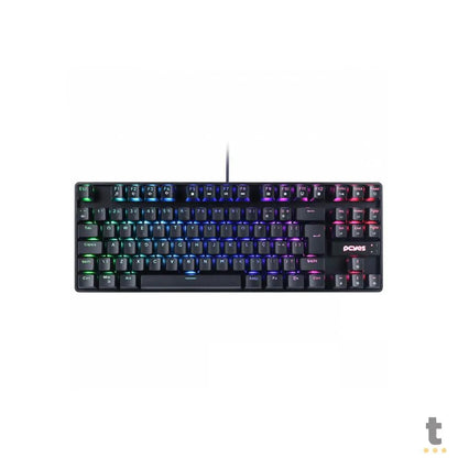 Teclado Gamer Mecanico PCYes TKL Neron Outemu Brown Hotswap RGB Preto - PNOHBWRGB Truedata