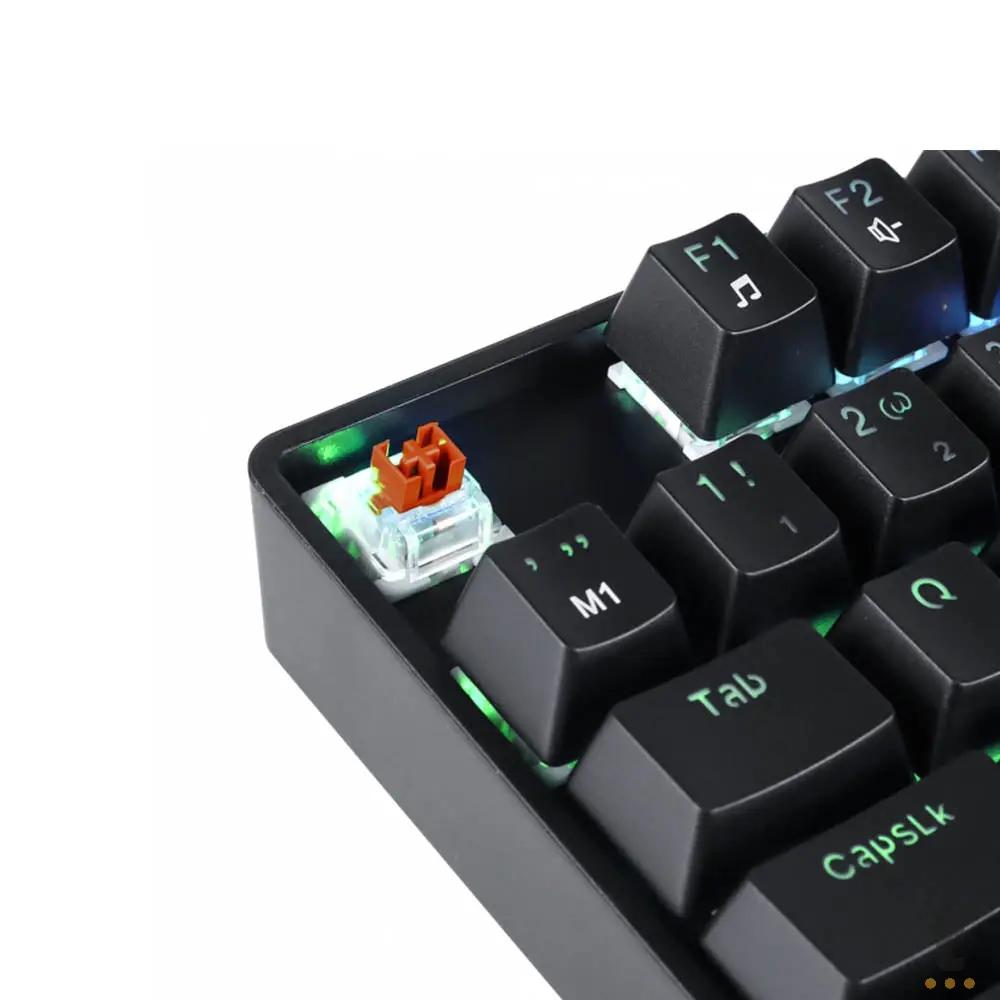 Teclado Gamer Mecanico PCYes TKL Neron Outemu Brown Hotswap RGB Preto - PNOHBWRGB Truedata