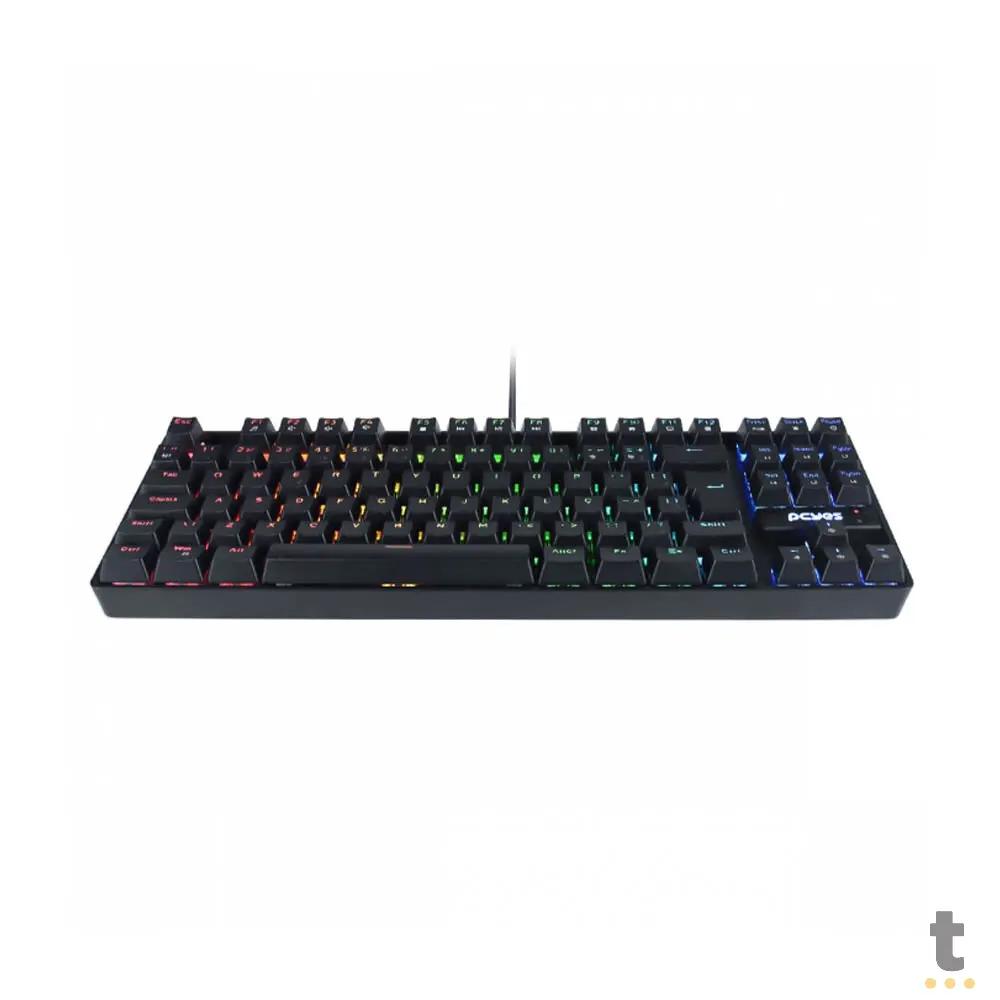 Teclado Gamer Mecanico PCYes TKL Neron Outemu Brown Hotswap RGB Preto - PNOHBWRGB Truedata