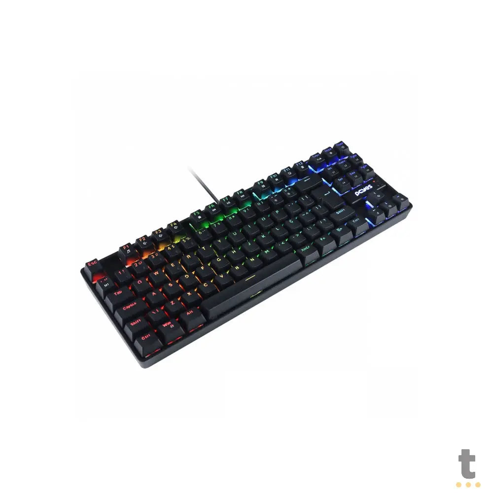 Teclado Gamer Mecanico PCYes TKL Neron Outemu Brown Hotswap RGB Preto - PNOHBWRGB Truedata