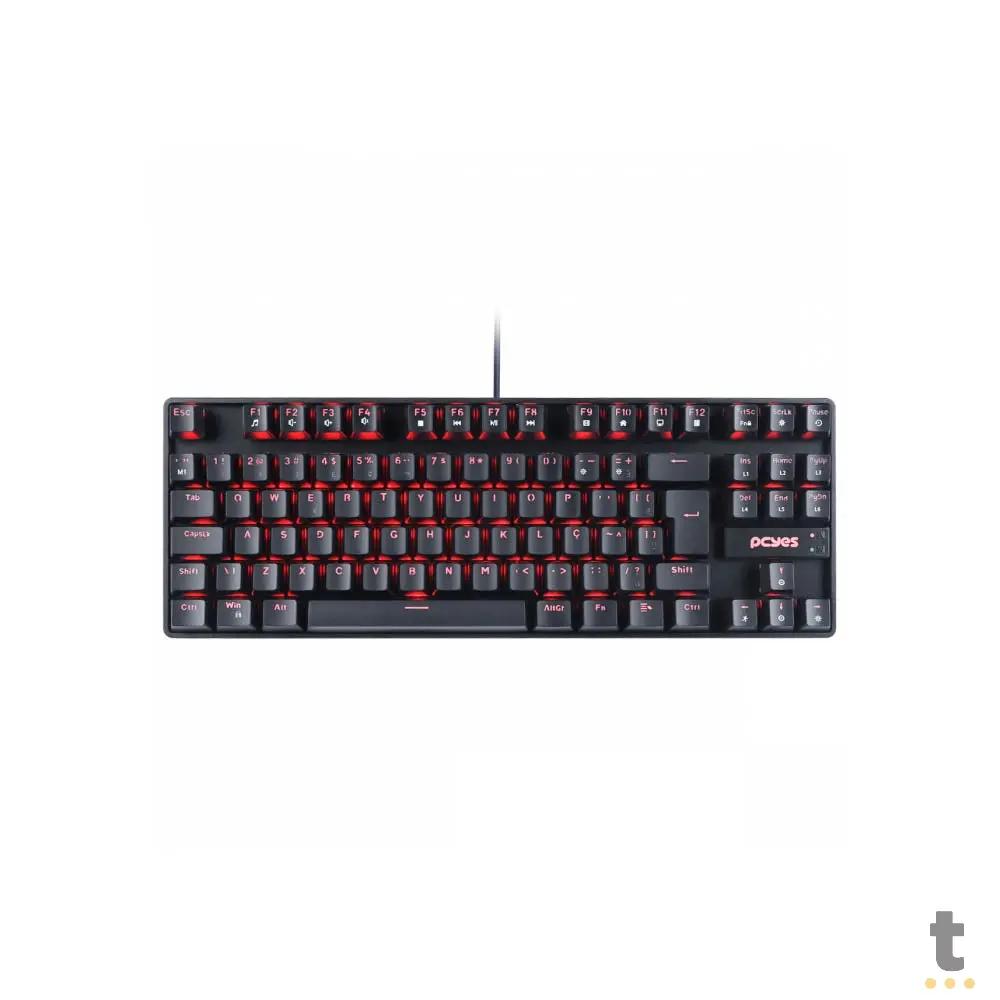 Teclado Gamer Mecanico PCYes TKL Neron Outemu Preto Led Vermelho - PNOHRDV Truedata