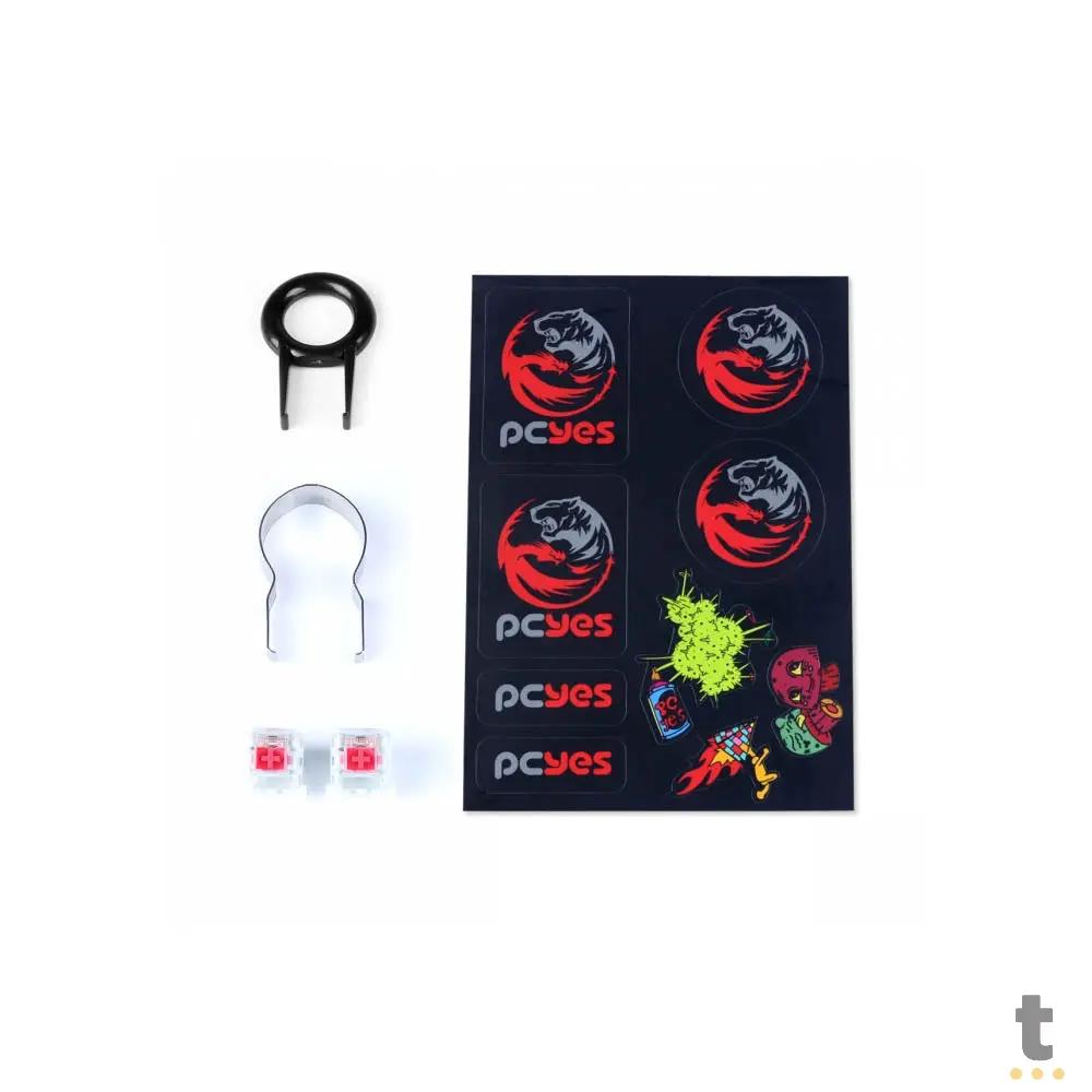 Teclado Gamer Mecanico PCYes TKL Neron Outemu RGB Preto - PNOHRDRGB Truedata