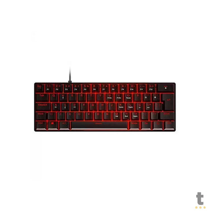 Teclado Gamer Mecanico PCYes Zot Outemu Brown Hotswap Abnt2 Led Vermelho Preto - PZOHBWV Truedata