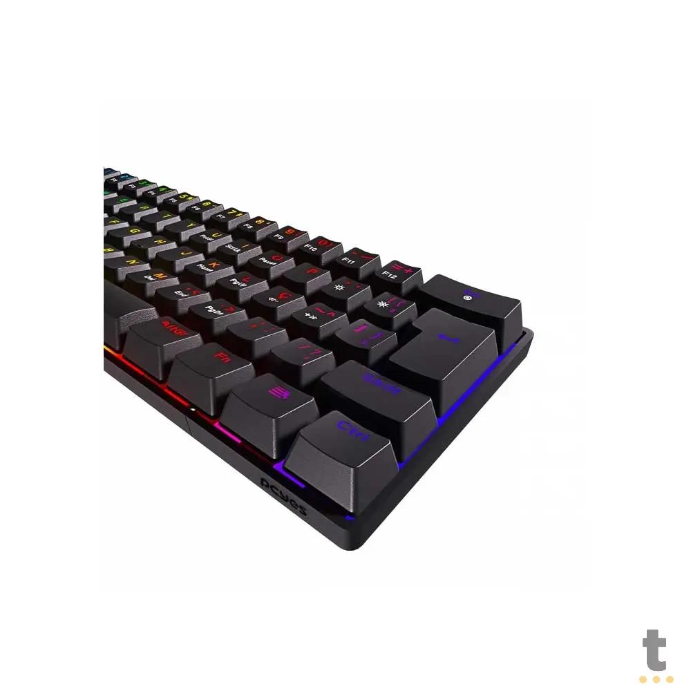 Teclado Gamer Mecanico PCYes Zot Outemu Brown Hotswap Abnt2 RGB Preto - PZOHBWRGB Truedata