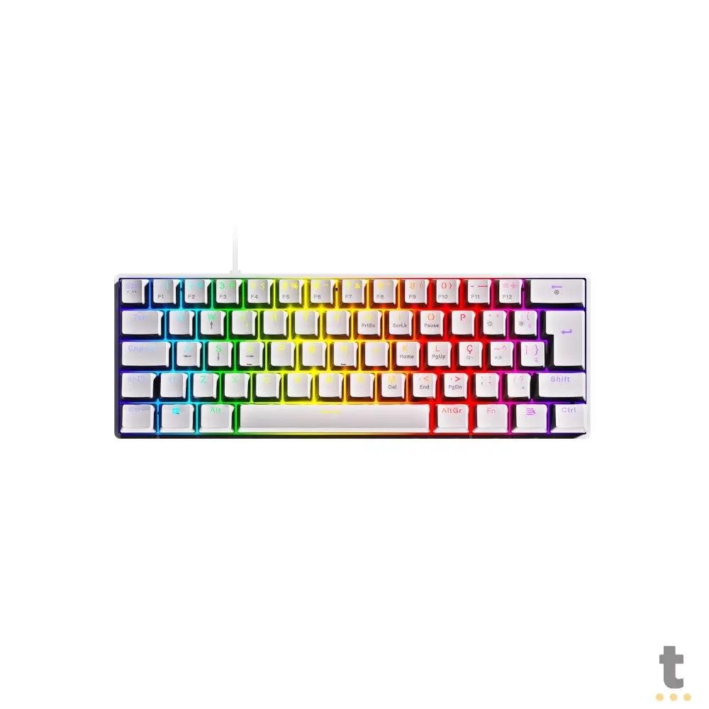 Teclado Gamer Mecanico PCYes Zot Outemu Brown Hotswap RGB Branco - PZWOHBWRGB Truedata