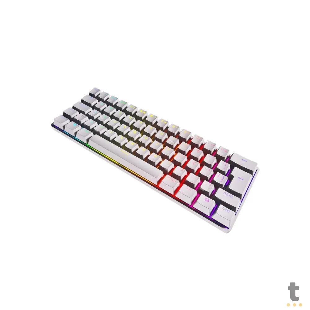 Teclado Gamer Mecanico PCYes Zot Outemu Brown Hotswap RGB Branco - PZWOHBWRGB Truedata