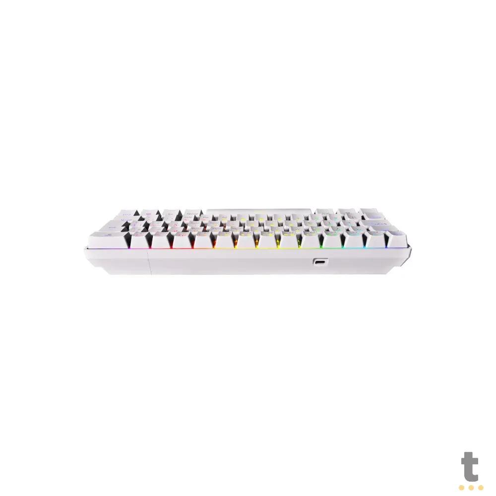 Teclado Gamer Mecanico PCYes Zot Outemu Brown Hotswap RGB Branco - PZWOHBWRGB Truedata