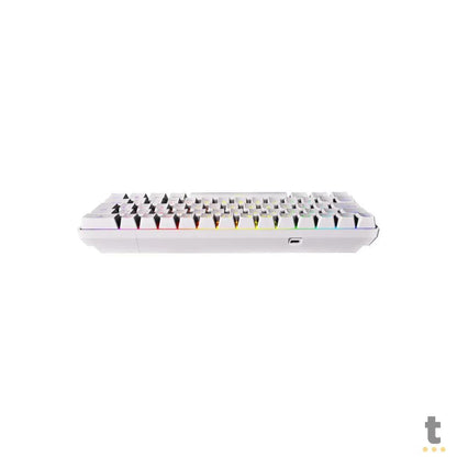 Teclado Gamer Mecanico PCYes Zot Outemu Brown Hotswap RGB Branco - PZWOHBWRGB Truedata