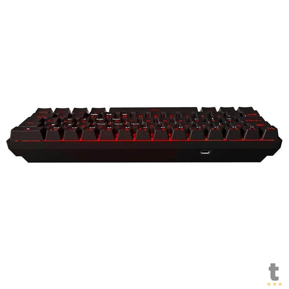 Teclado Gamer Mecanico PCYes Zot Outemu Red Hotswap Led Vermelho Preto - PZOHRDV Truedata