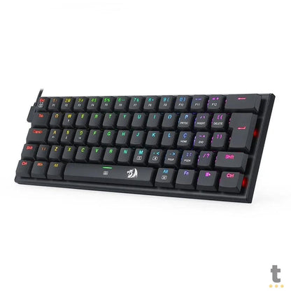 Teclado Gamer Mecânico Redragon Anivia RGB Switch Azul Preto - K614-RGB (PT-BLUE) Truedata